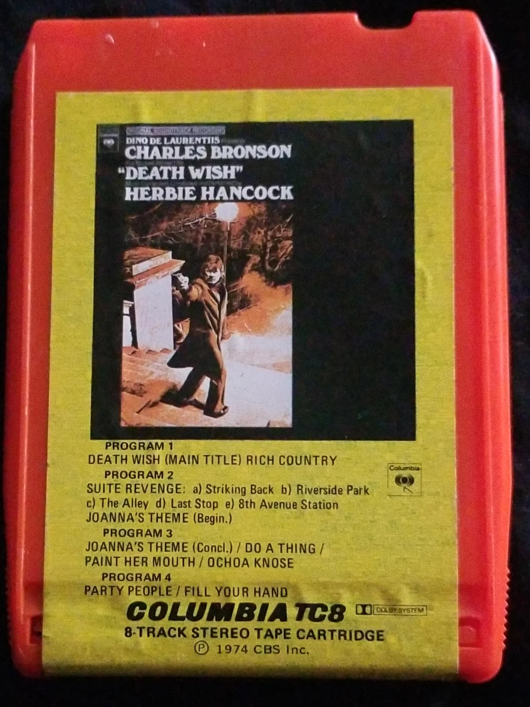 Death Wish 8-Track Stereo Tape Cartridge - 1974