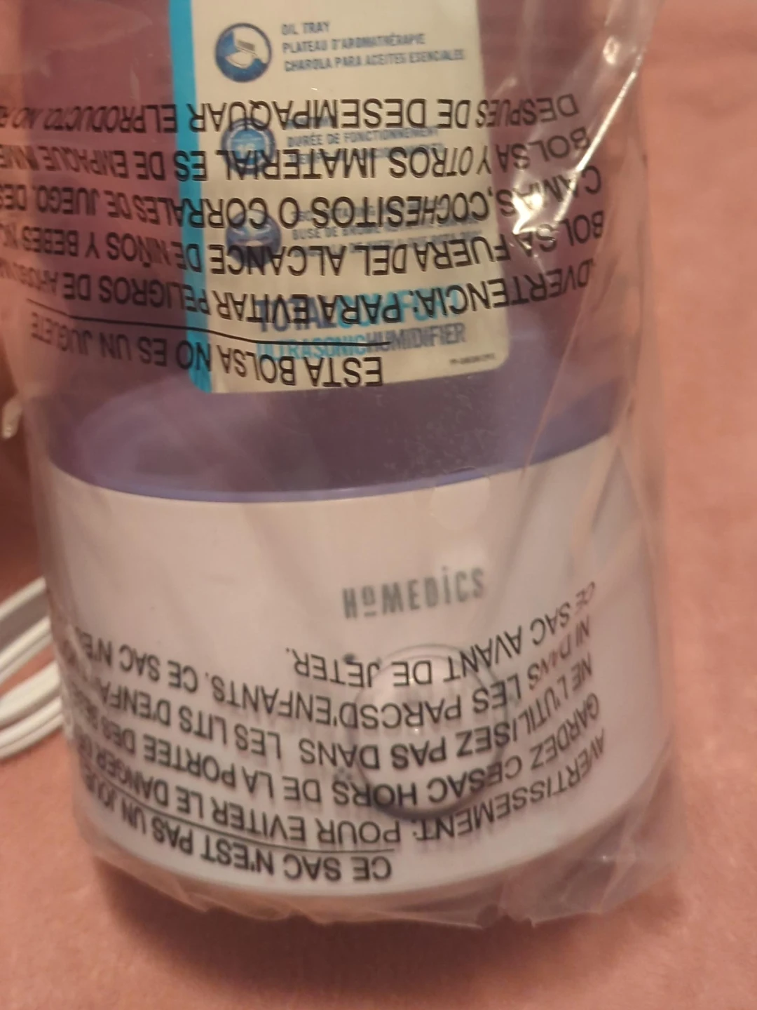 HoMedics Ultrasonic Humidifier