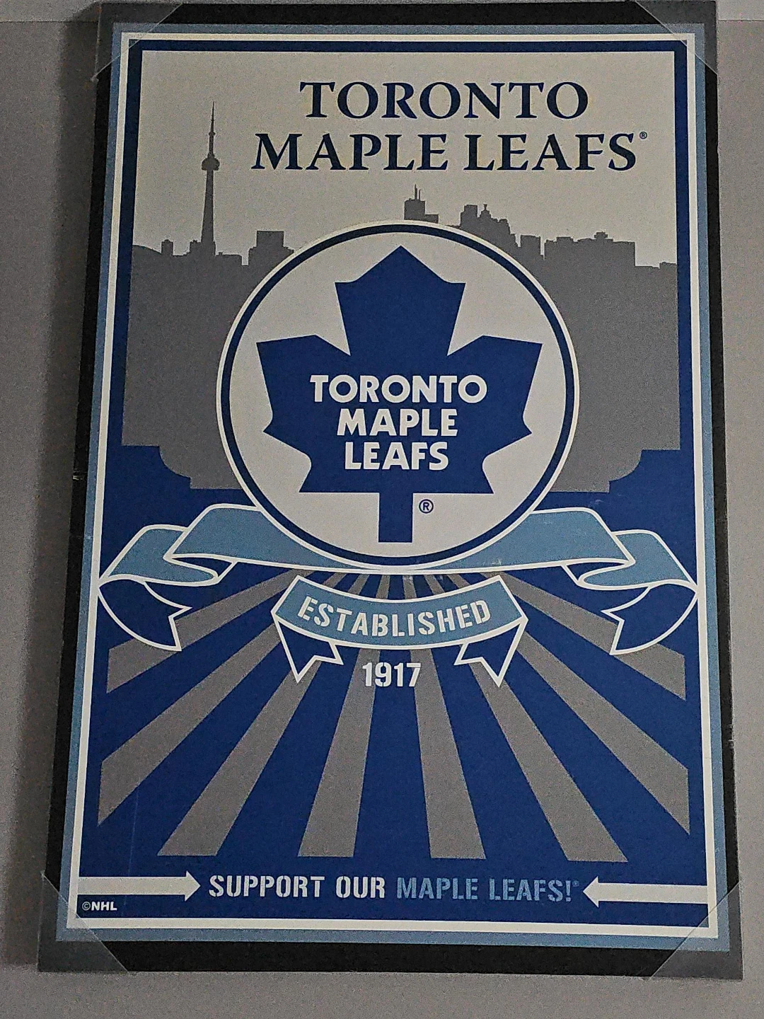 Toronto Maple Leafs Established 1917 Sign