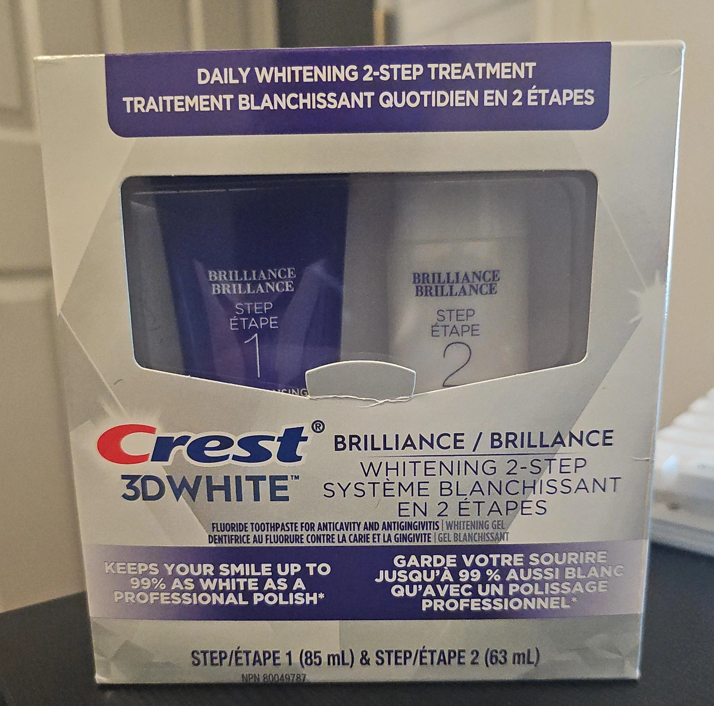 Crest 3D White Brilliance 2-Step Whitening Treatment
