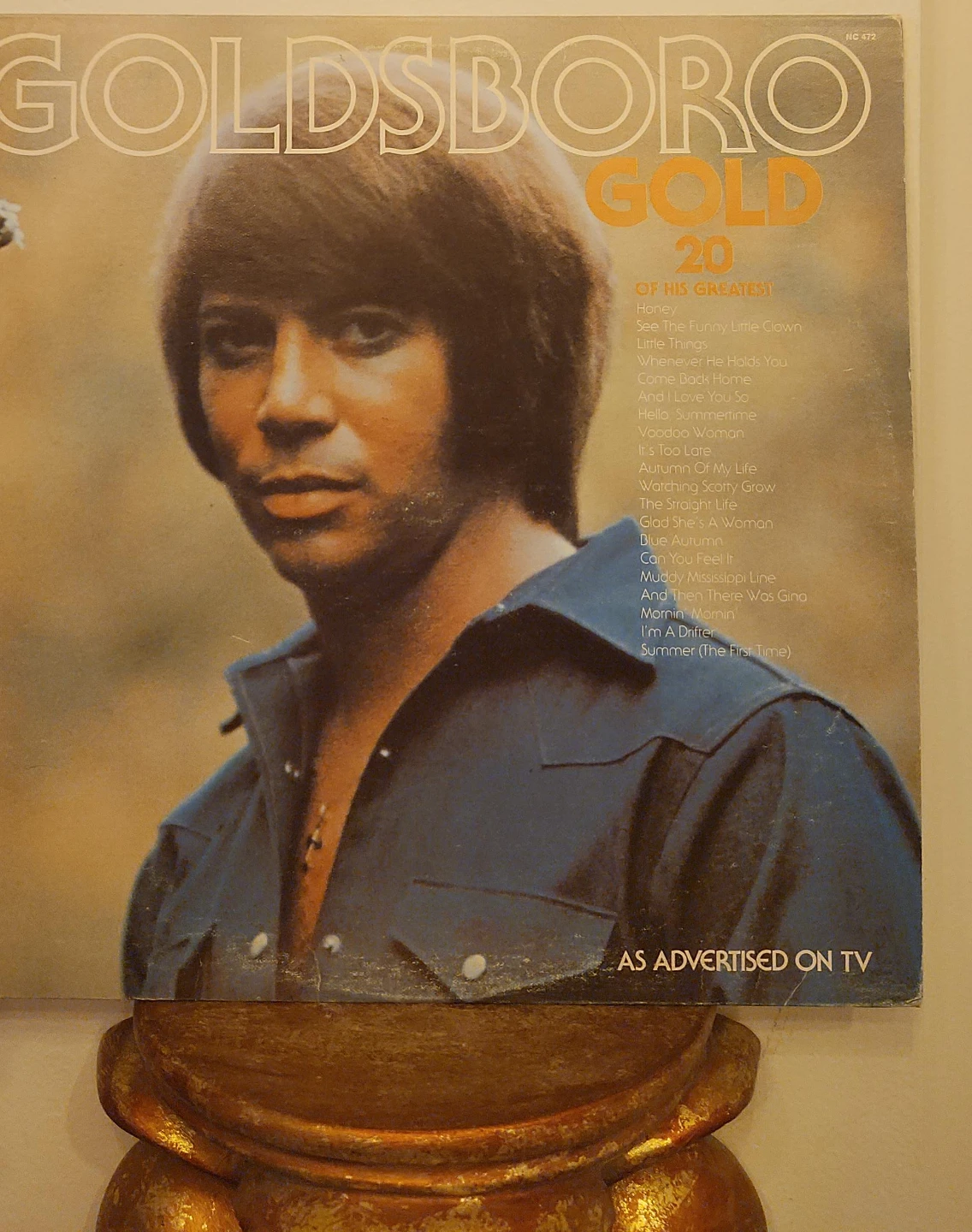 Bobby Goldsboro Gold 20 Of His Greatest Hits Vinyl Record