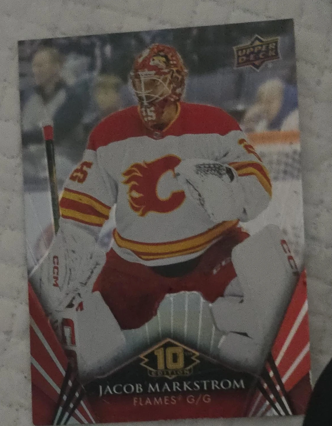 Upper Deck Jacob Markstrom Hockey Card