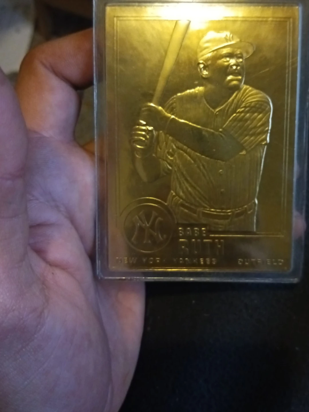 Babe Ruth New York Yankees Gold Card