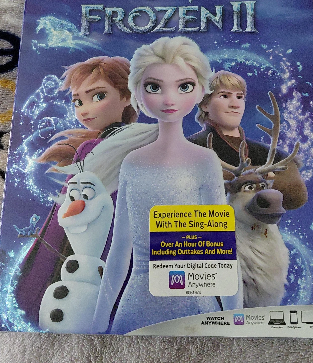 Frozen II Blu-ray with Digital Code
