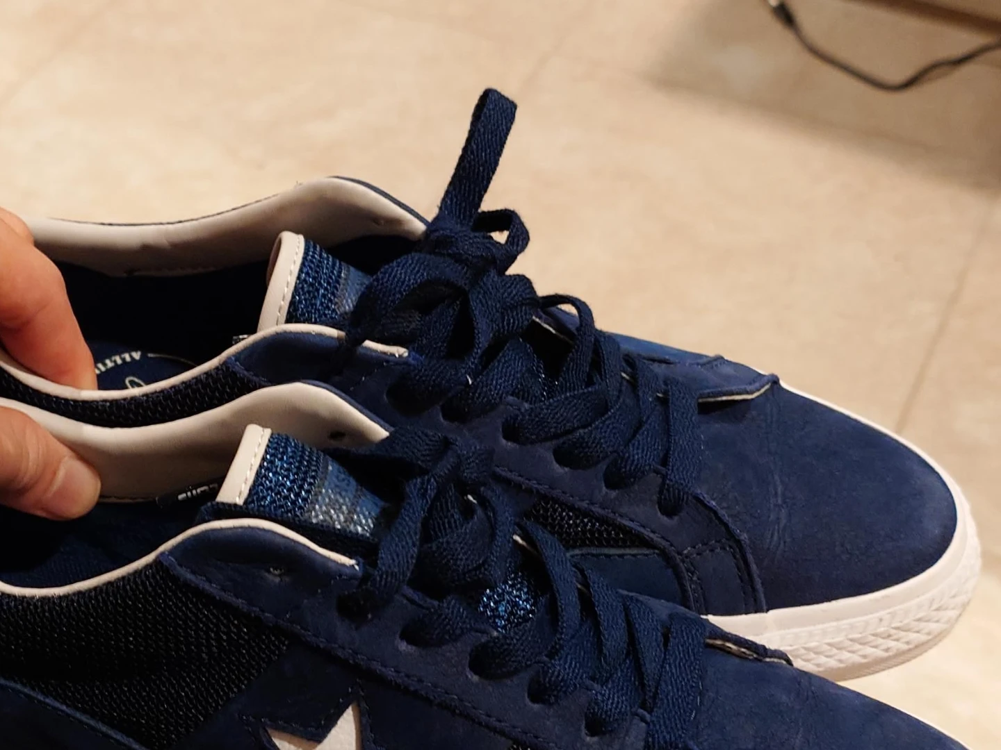 Converse Blue Suede Sneakers