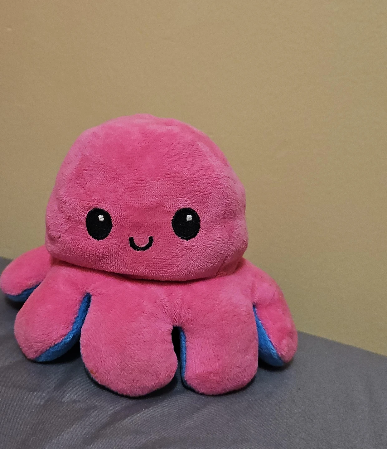 Reversible Octopus Plush Toy - Pink/Blue