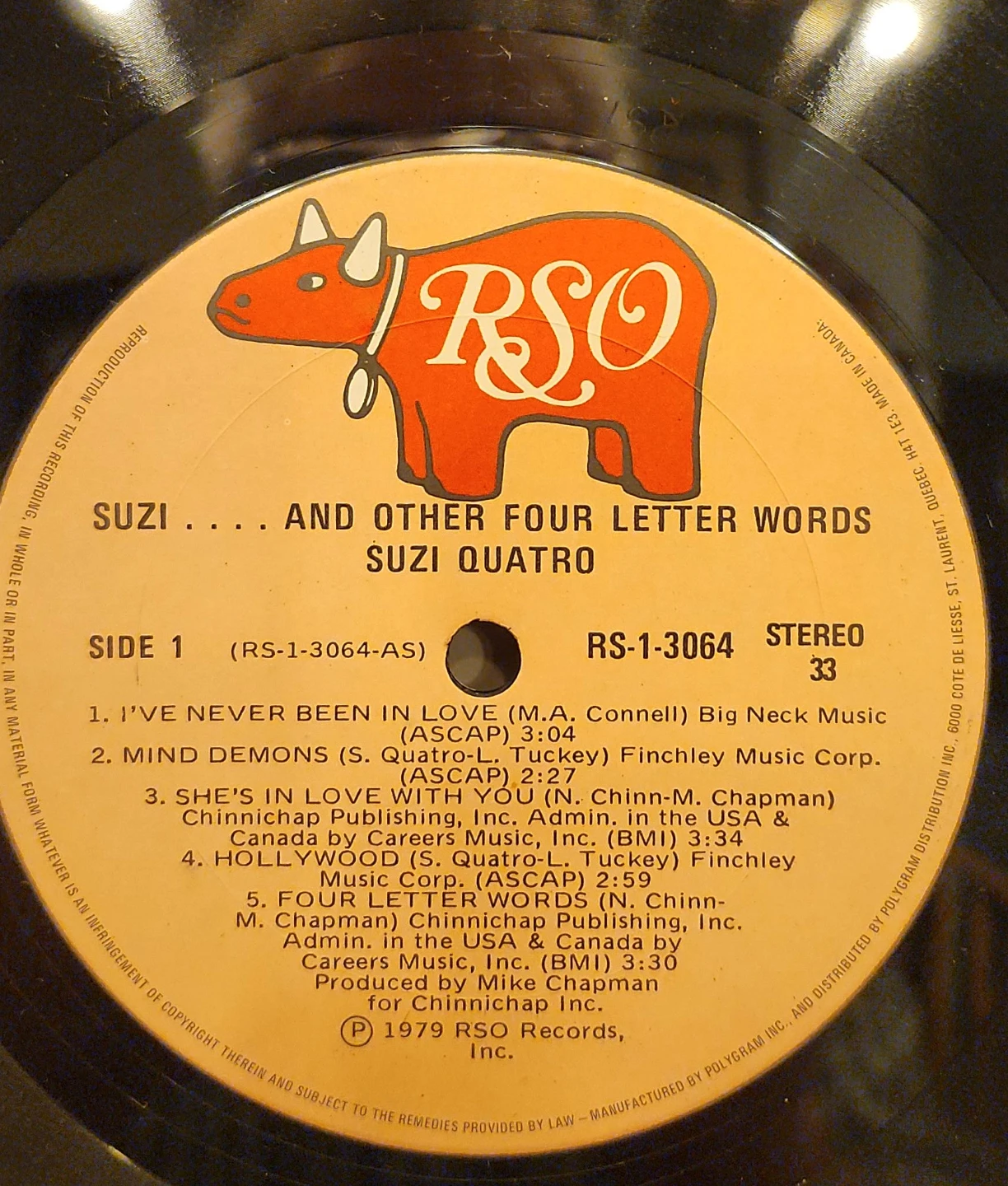 Suzi Quatro - Suzi ... And Other Four Letter Words Vinyl Record
