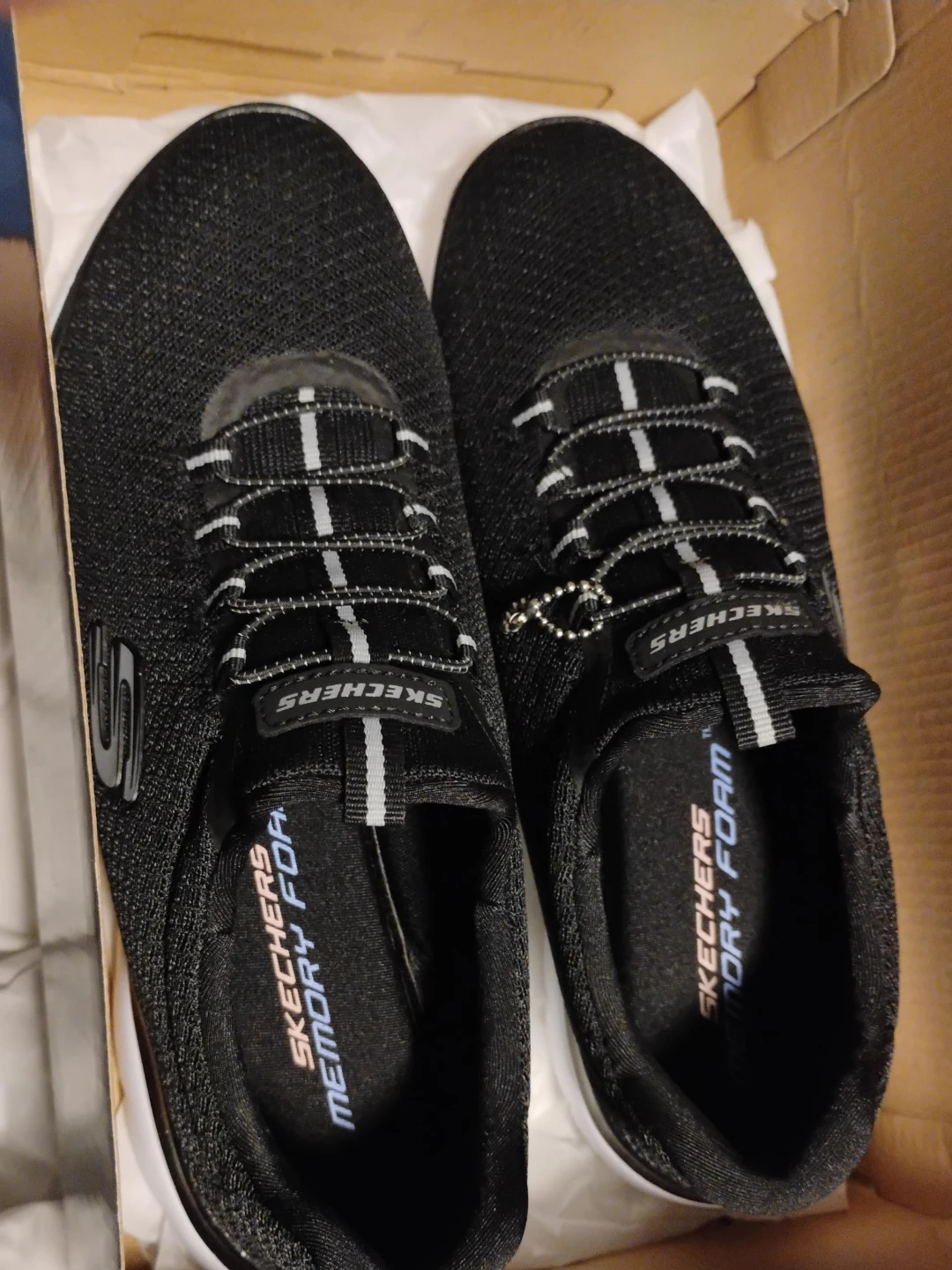 Skechers Women's Black Memory Foam Sneakers