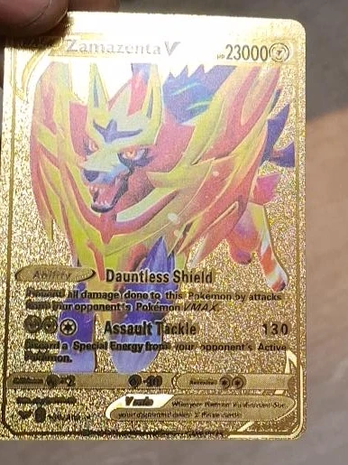 Pokemon Zamazenta V Gold Card