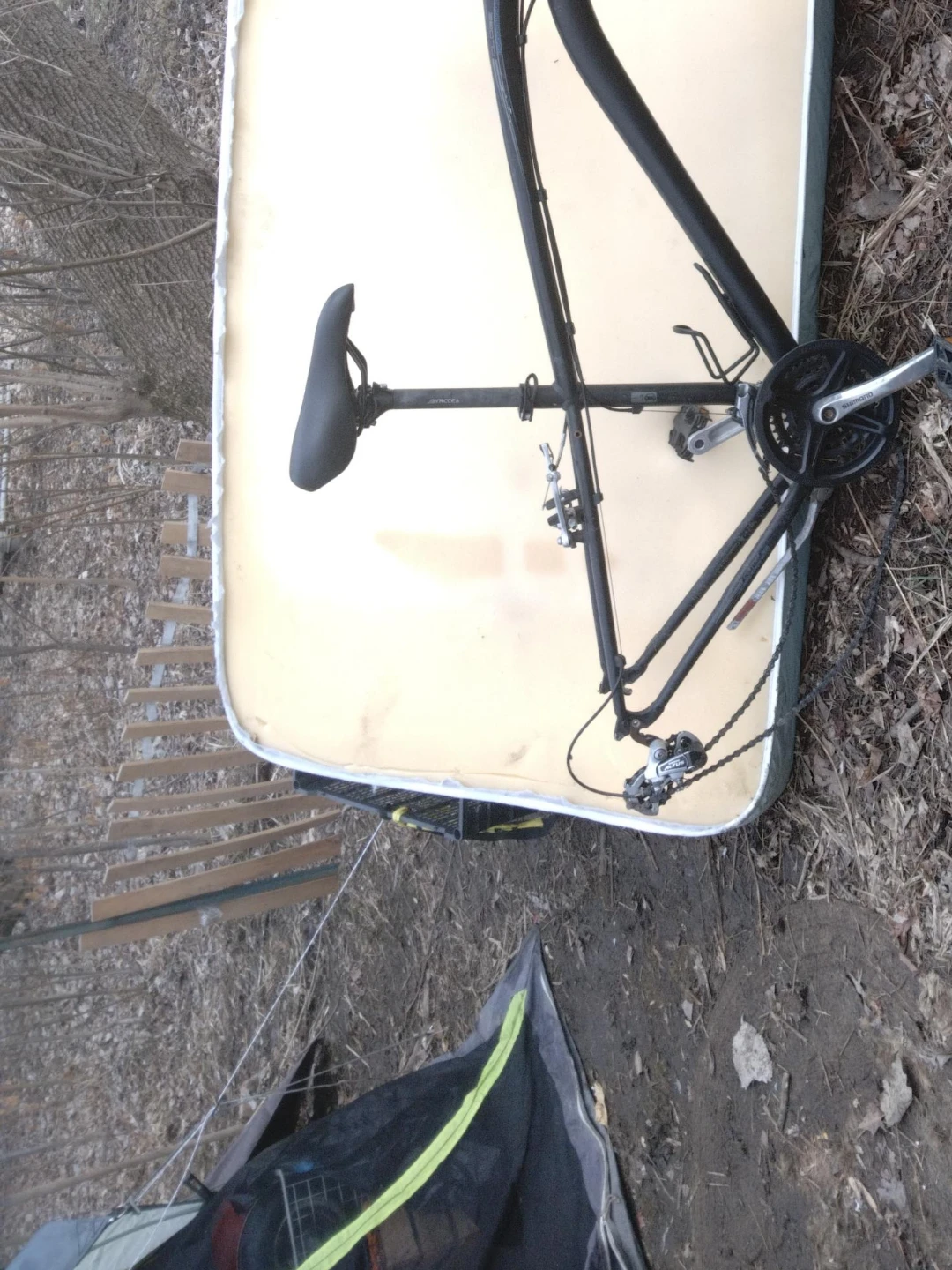 Black Road Bike Frame globe