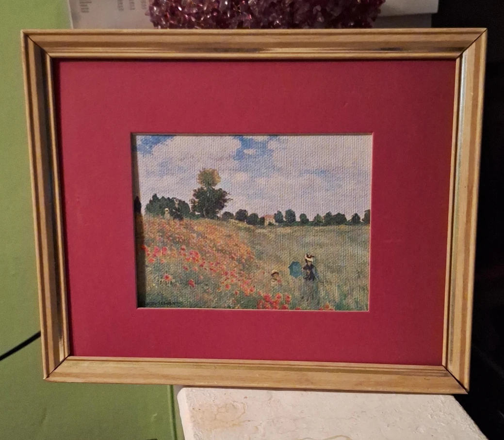 Framed Monet Print - The Poppy Field