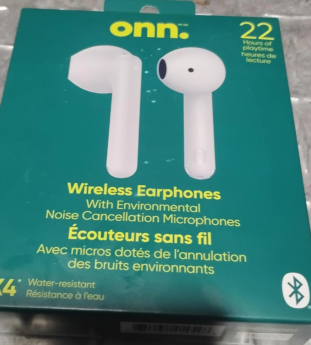 Onn. Wireless Earphones with Environmental Noise Cancellation
