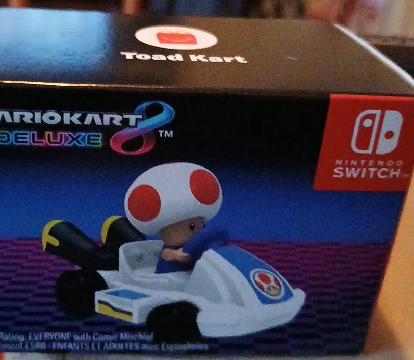 McDonald's Happy Meal Mario Kart 8 Deluxe Toad Kart Toy