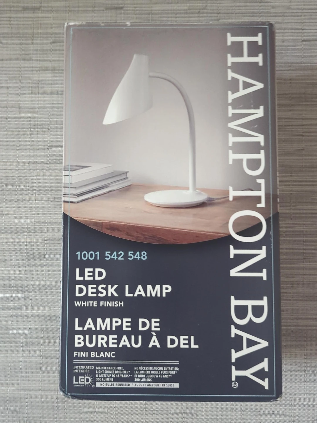 Hampton Bay LED Desk Lamp - White 🥕
