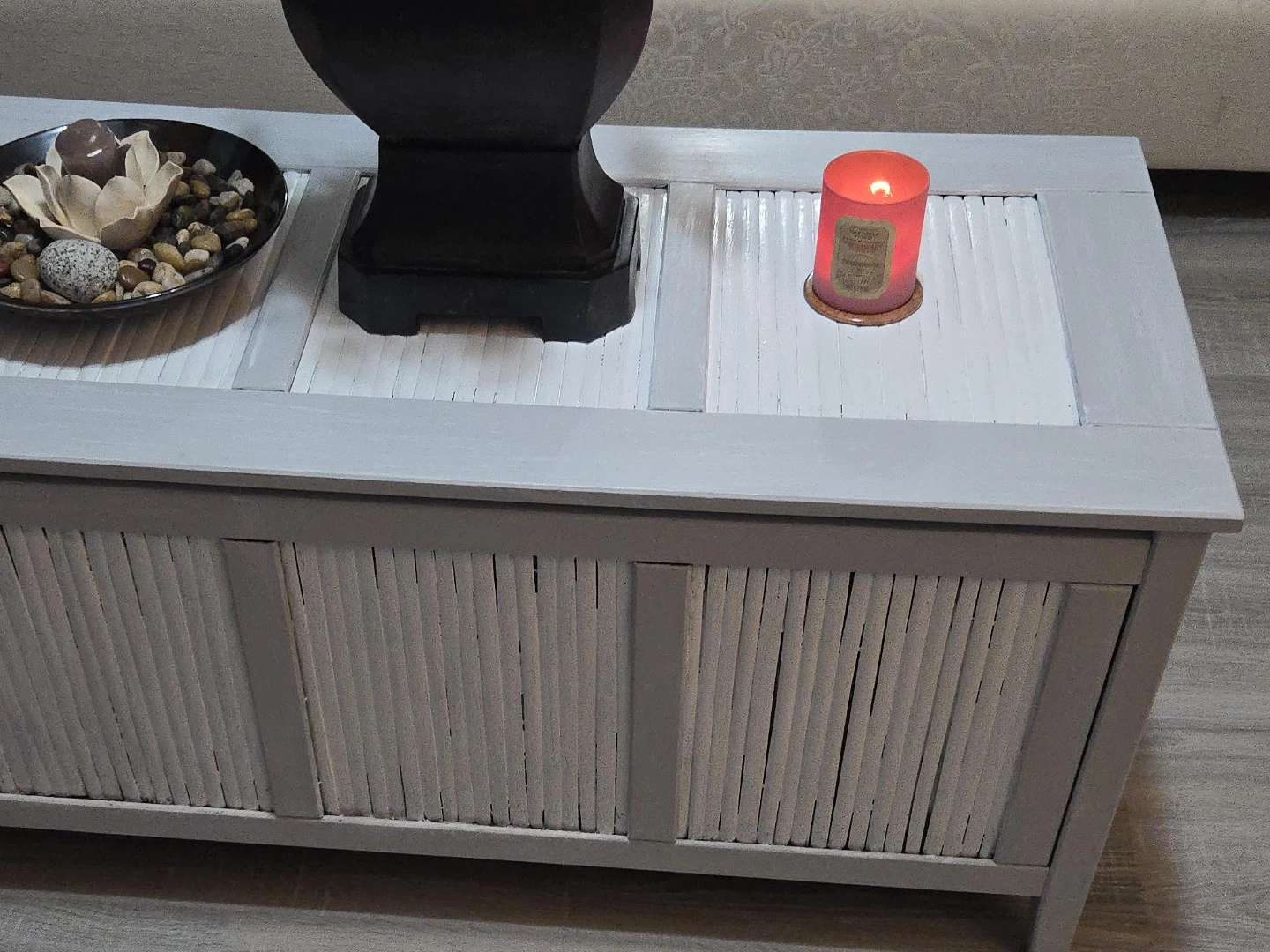 Grey Storage Trunk Coffee Table - photo 3