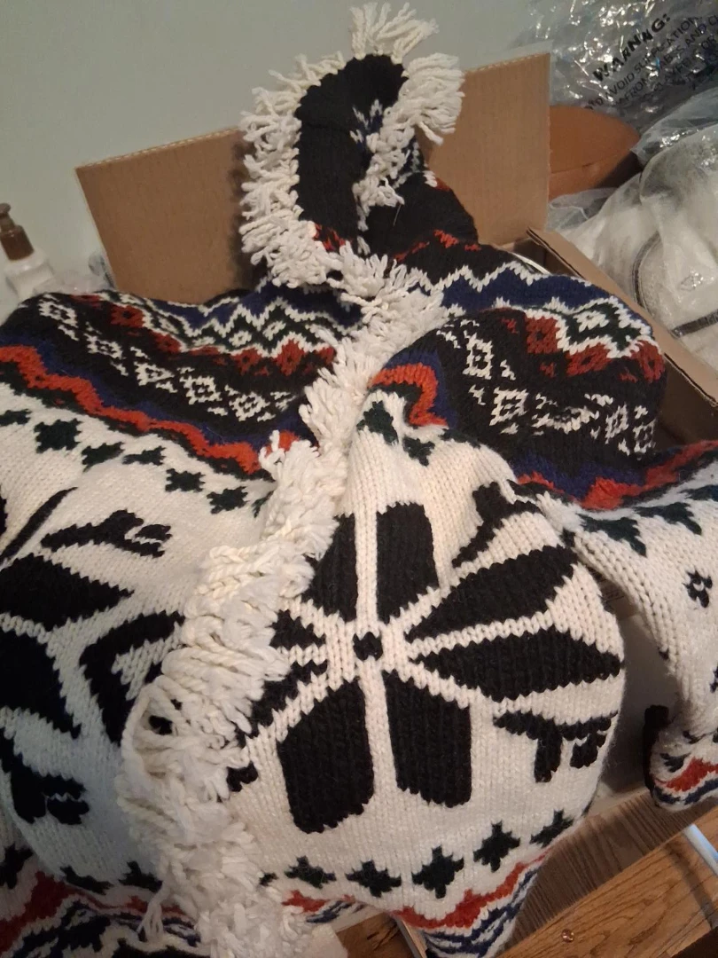 Fair Isle Knit Sweater with Fringe Ralph Lauren
