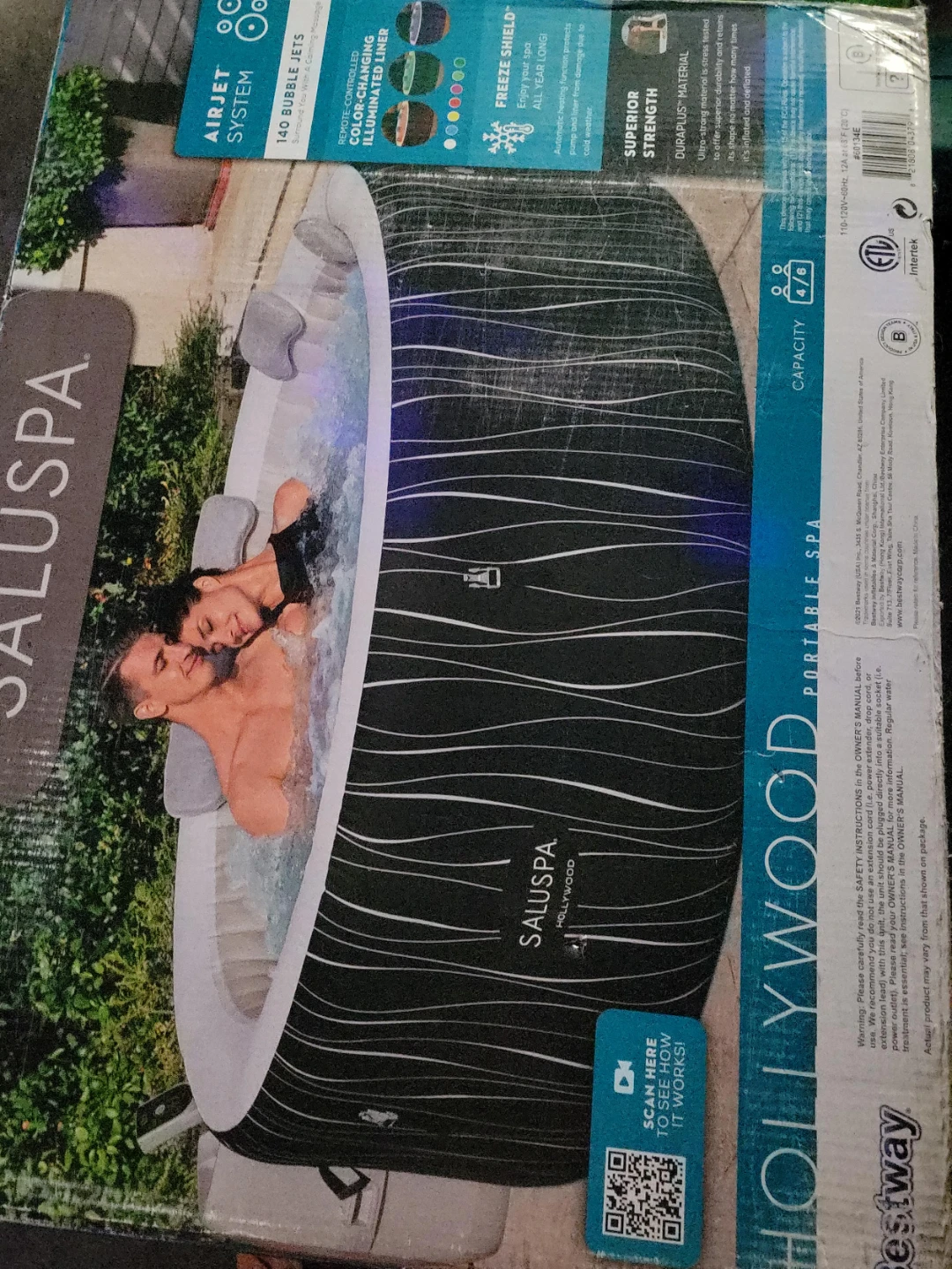 Bestway Saluspa Hollywood Portable Spa Hot Tub