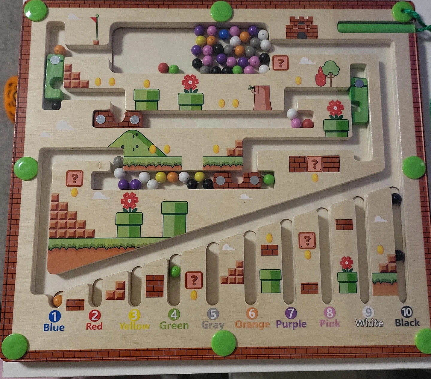 Wooden Bead Maze Board Game