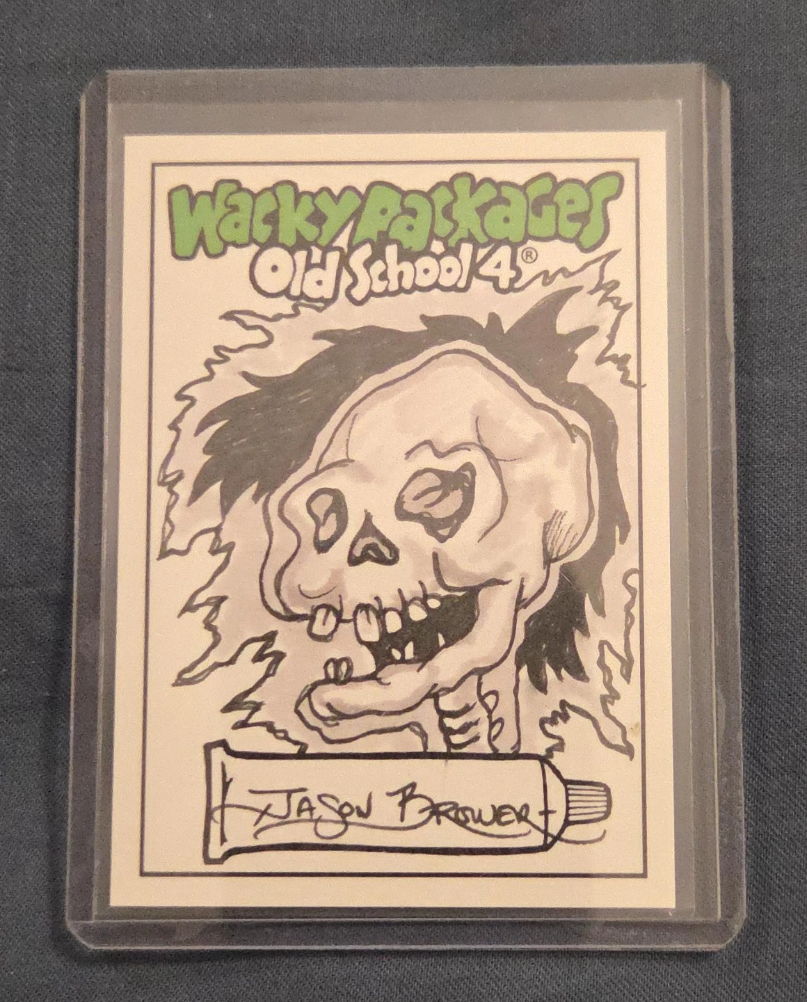 Wacky Packages Old School 4 Jason Brewer Sketch Card