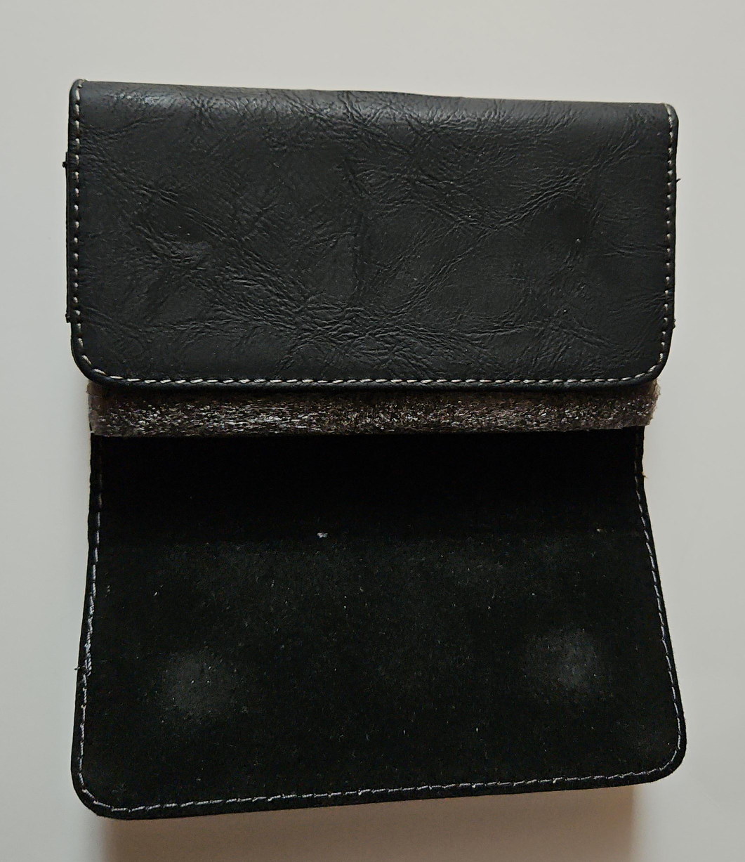 Black Faux Leather Phone Cover