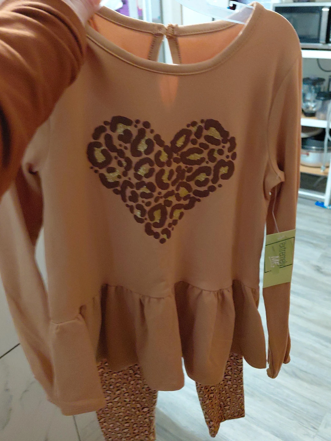 Girls Long Sleeve Top and Leggings Set