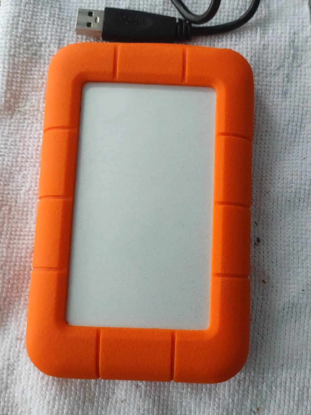 LaCie Rugged 2TB USB-C Portable External Hard Drive - Orange