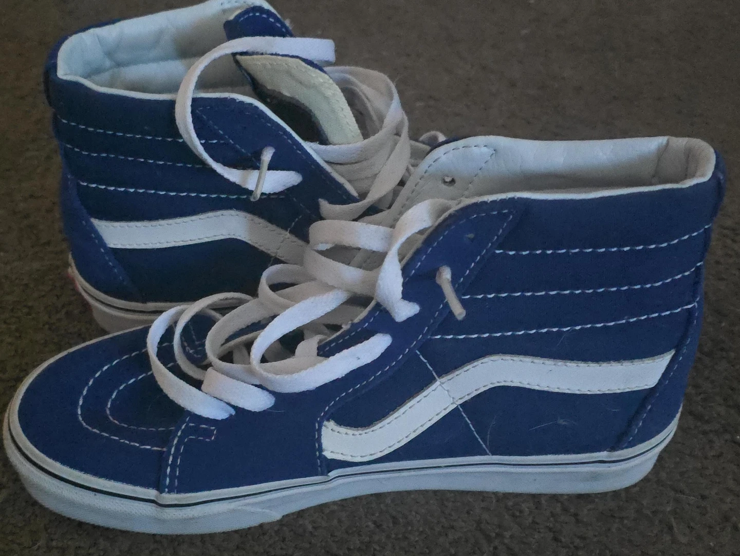Vans Sk8-Hi Blue Suede High Top Sneakers