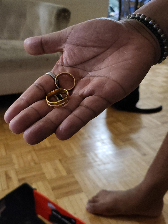 Set of 3 Gold-Tone Rings