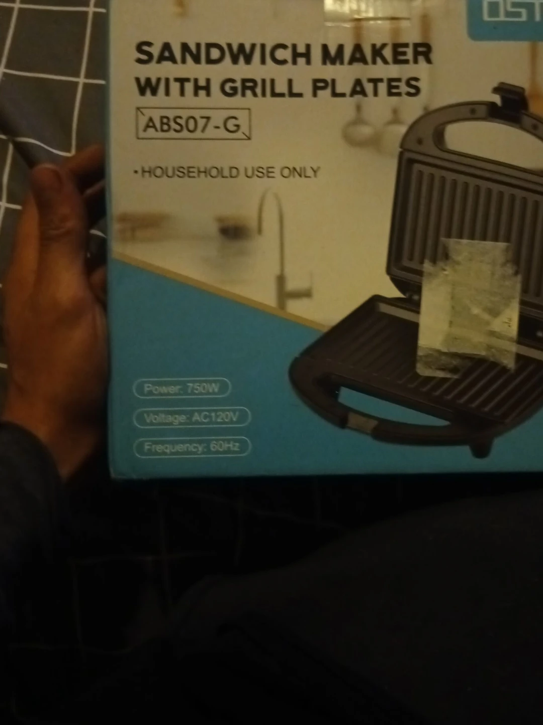 OST Sandwich Maker with Grill Plates ABS07-G