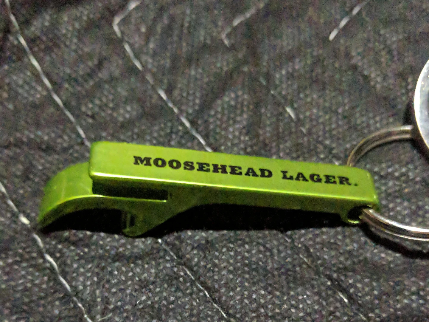 Moosehead Lager Keychain Bottle Opener