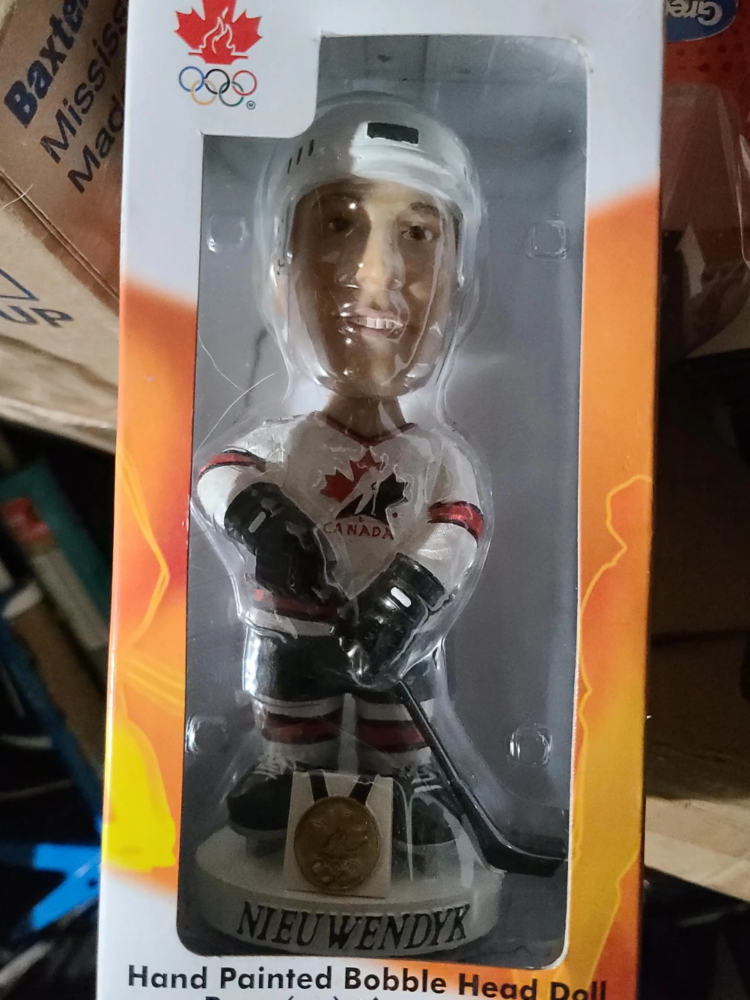 Nieuwendyk Hand Painted Bobble Head Doll