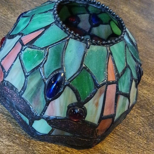 Tiffany Style Stained Glass Lampshade - photo 2