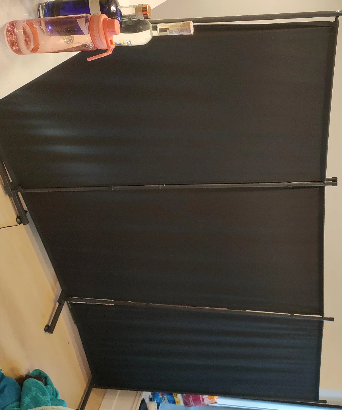 Black Freestanding Room Divider Screen