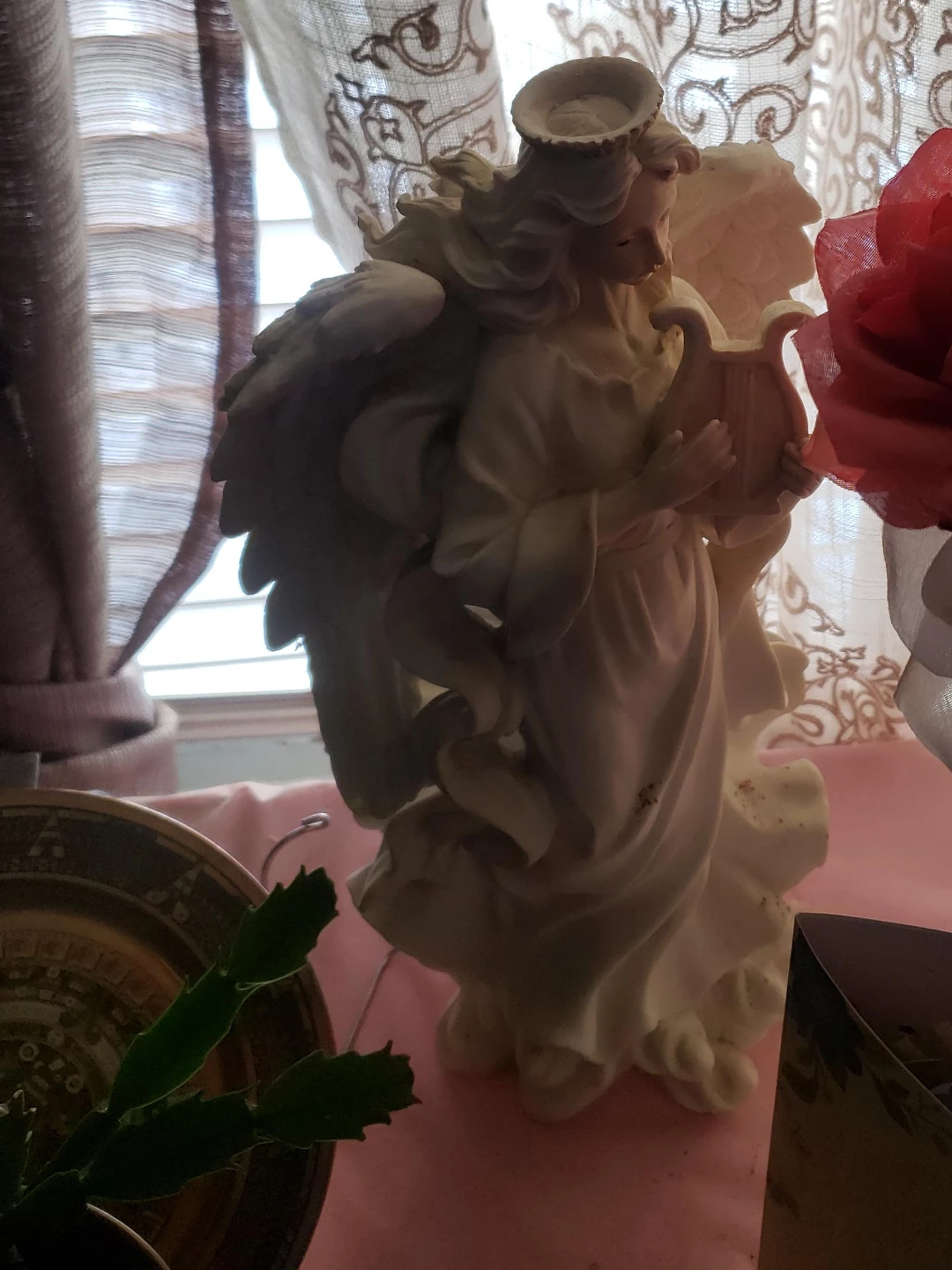 Angel Figurine with Harp