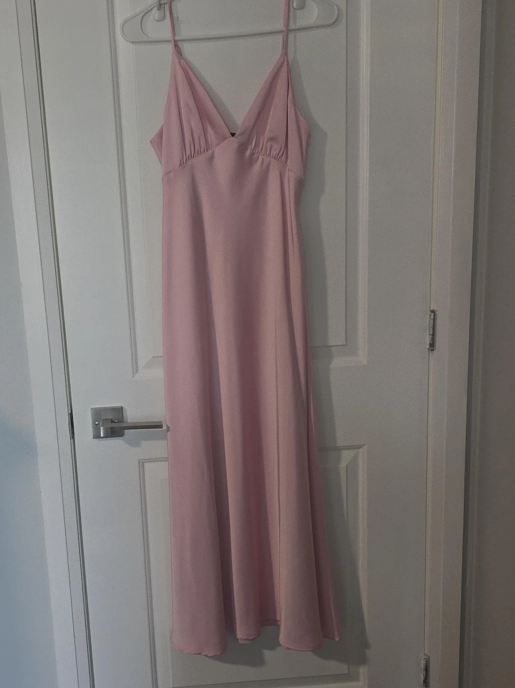 Pink Spaghetti Strap Maxi Dress