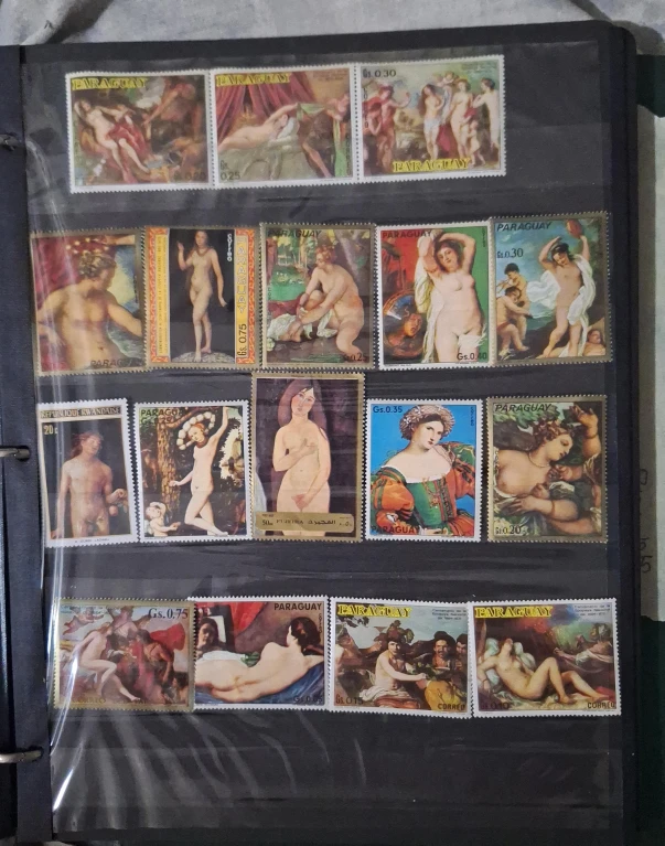 Paraguay Art Stamps Collection