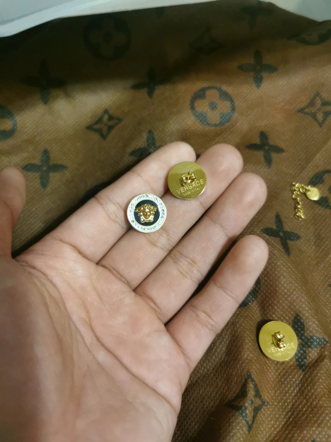 Versace Medusa Head Earrings