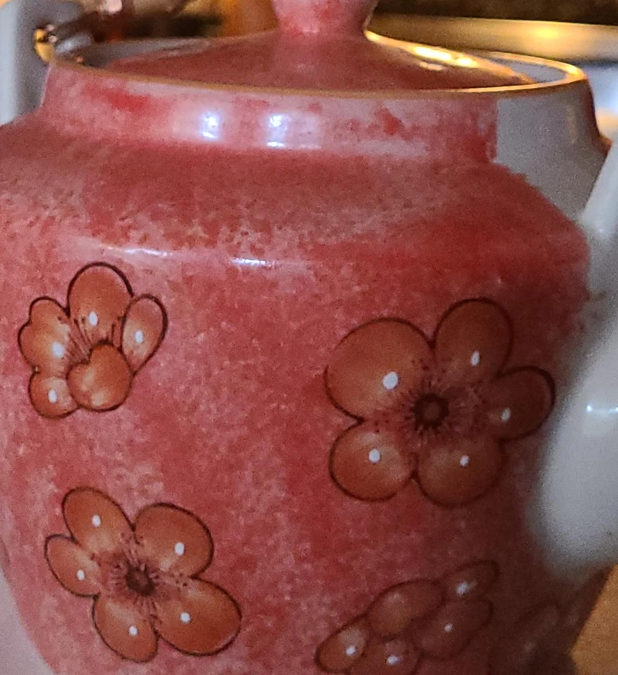 Pink Floral Teapot