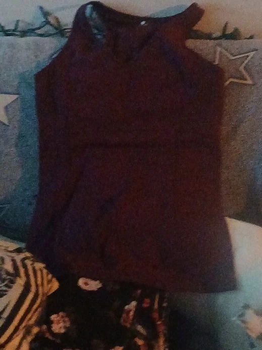 Maroon Racerback Tank Top