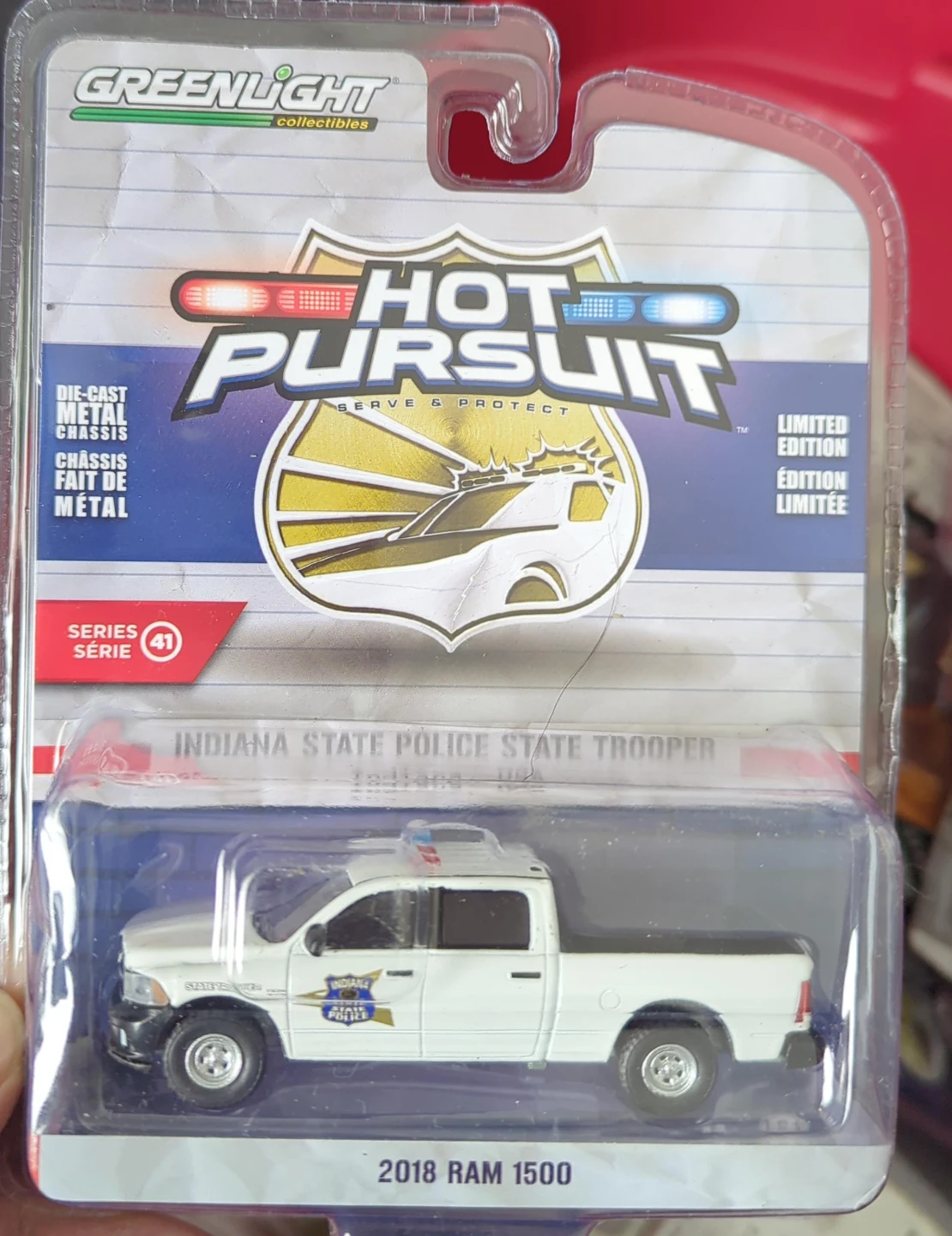 Greenlight Hot Pursuit Indiana State Police 2018 Ram 1500