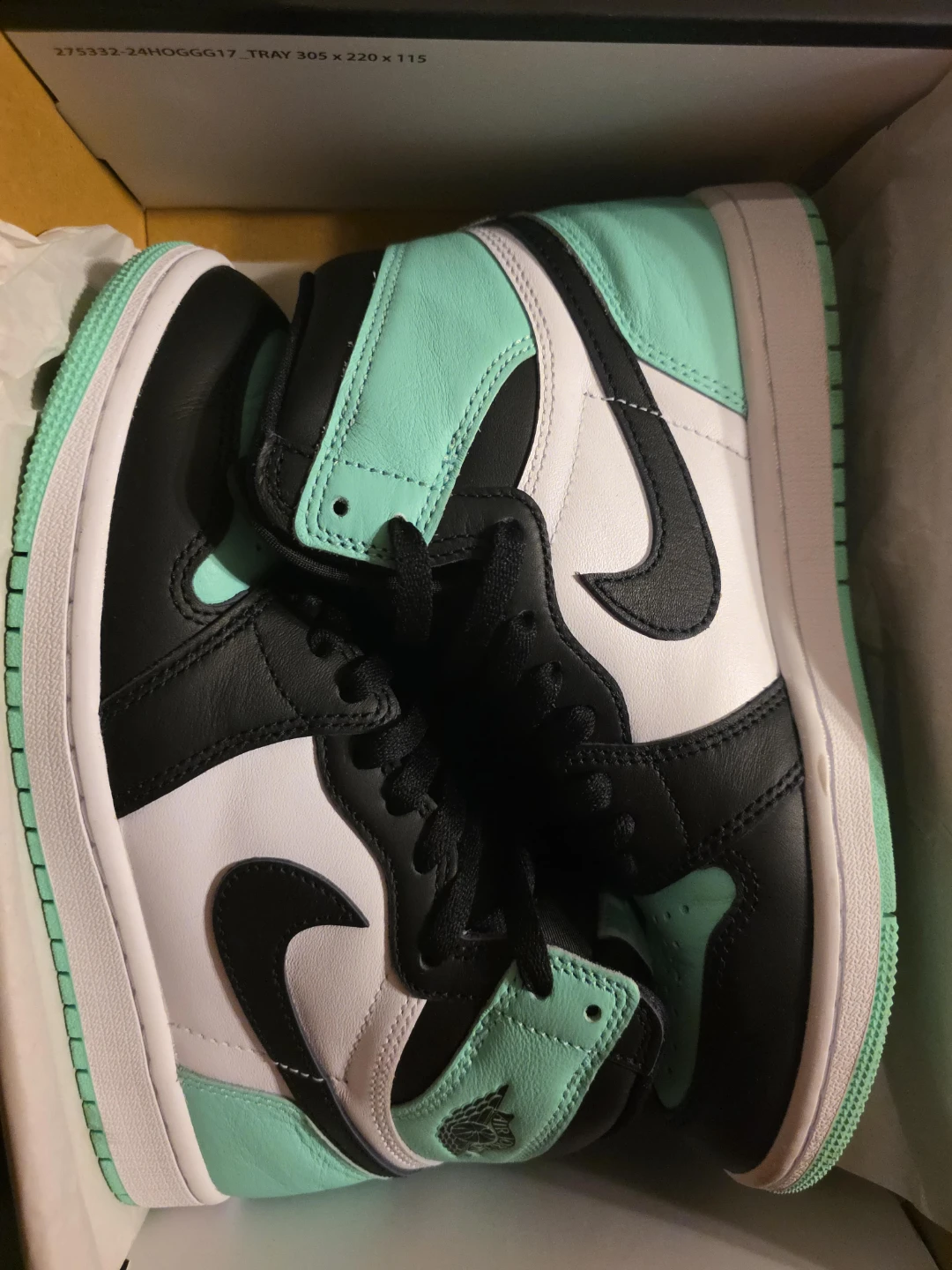 Nike Air Jordan 1 Retro High OG "Green Glow" Sneakers