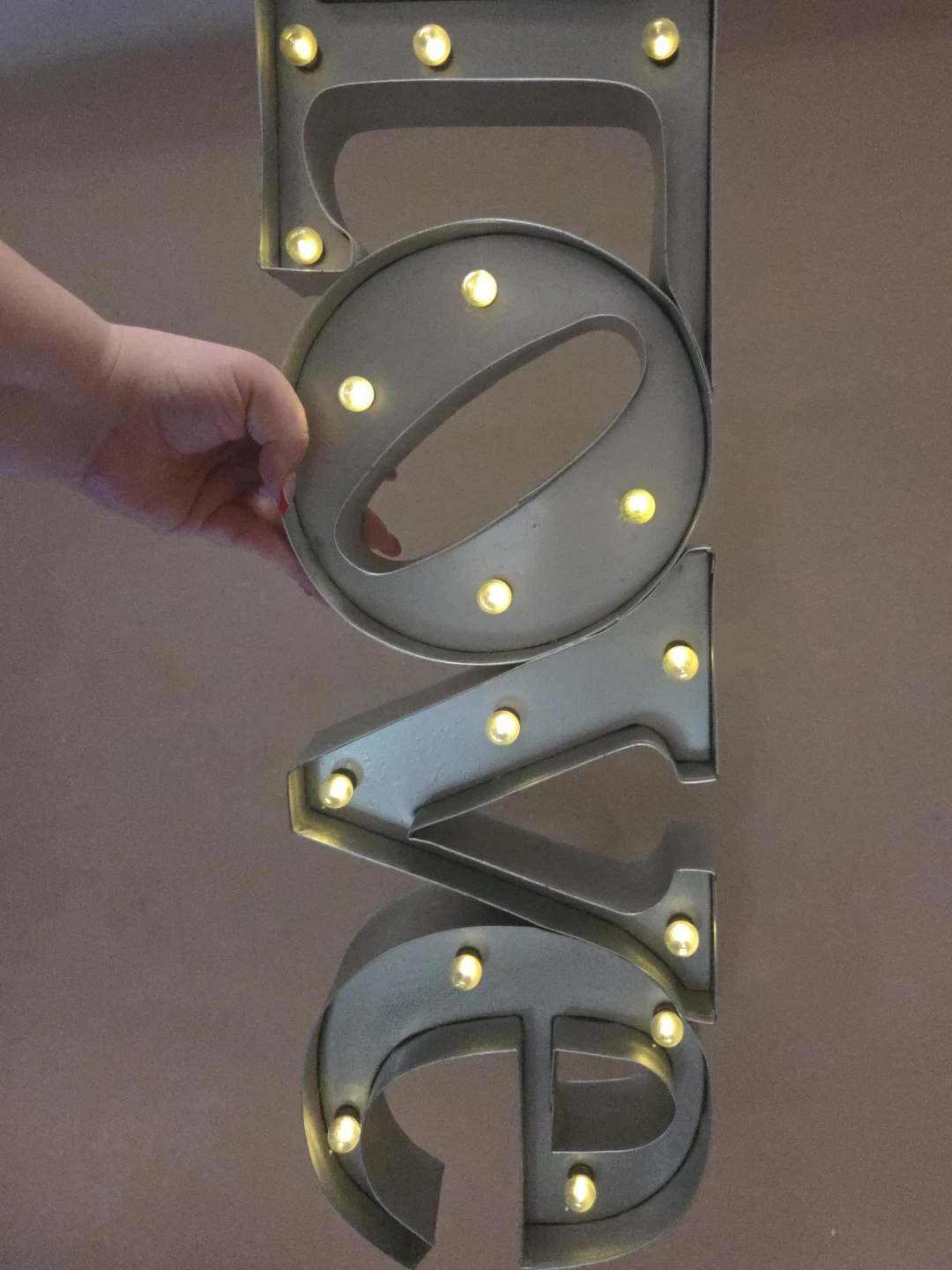 Marquee "LOVE" Sign with Lights