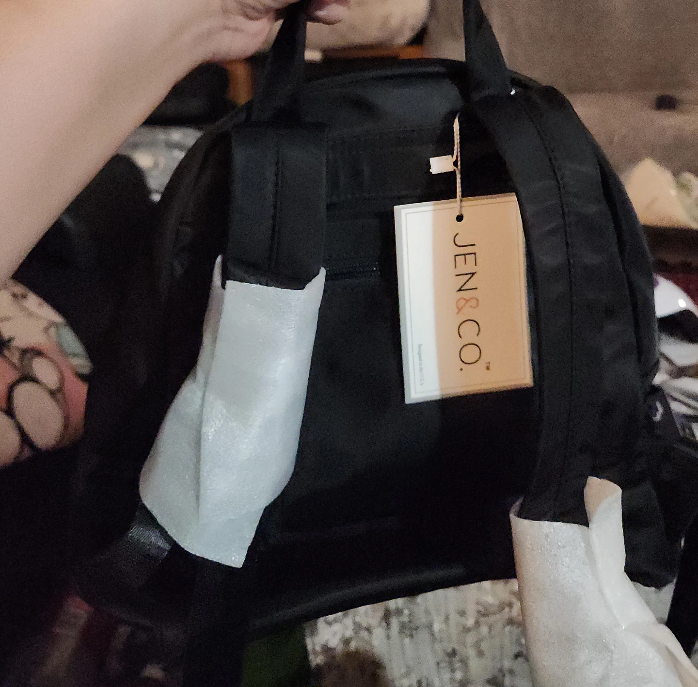 JEN & CO. Black Backpack