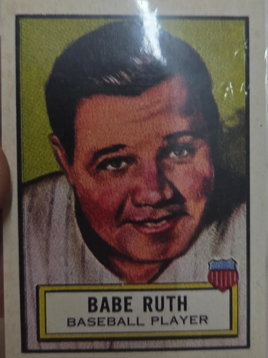 Babe Ruth Baseball Player Card