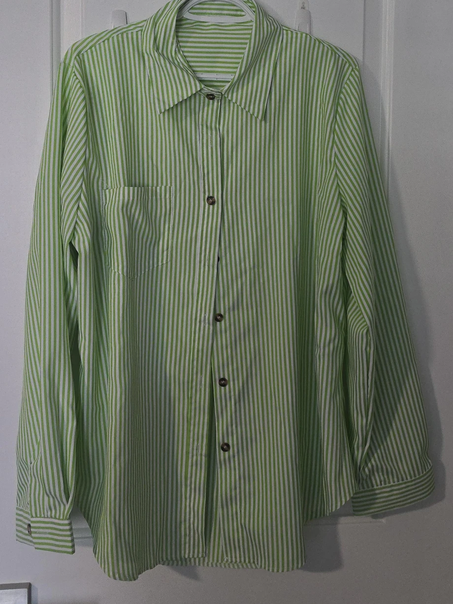 Striped Button-Up Shirt