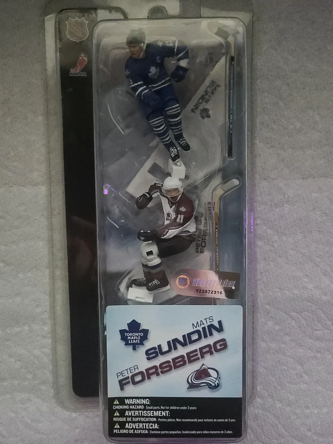 McFarlane NHL Mini Peter Forsberg & Mats Sundin Action Figures