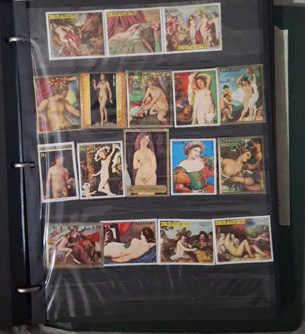 Paraguay Art Stamps Collection