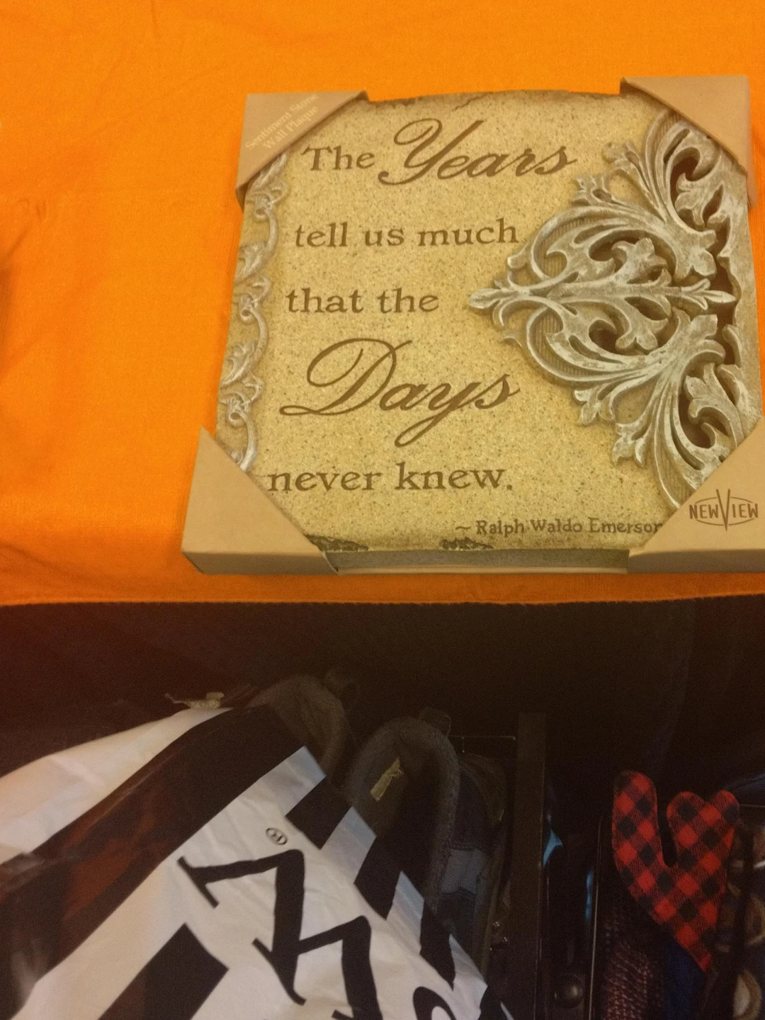 NewView Sentiment Stone Wall Plaque "The Years"