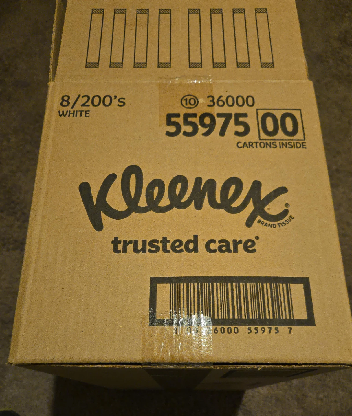 Kleenex Trusted Care 8 Boxes of 200 White 2-Ply Tissues