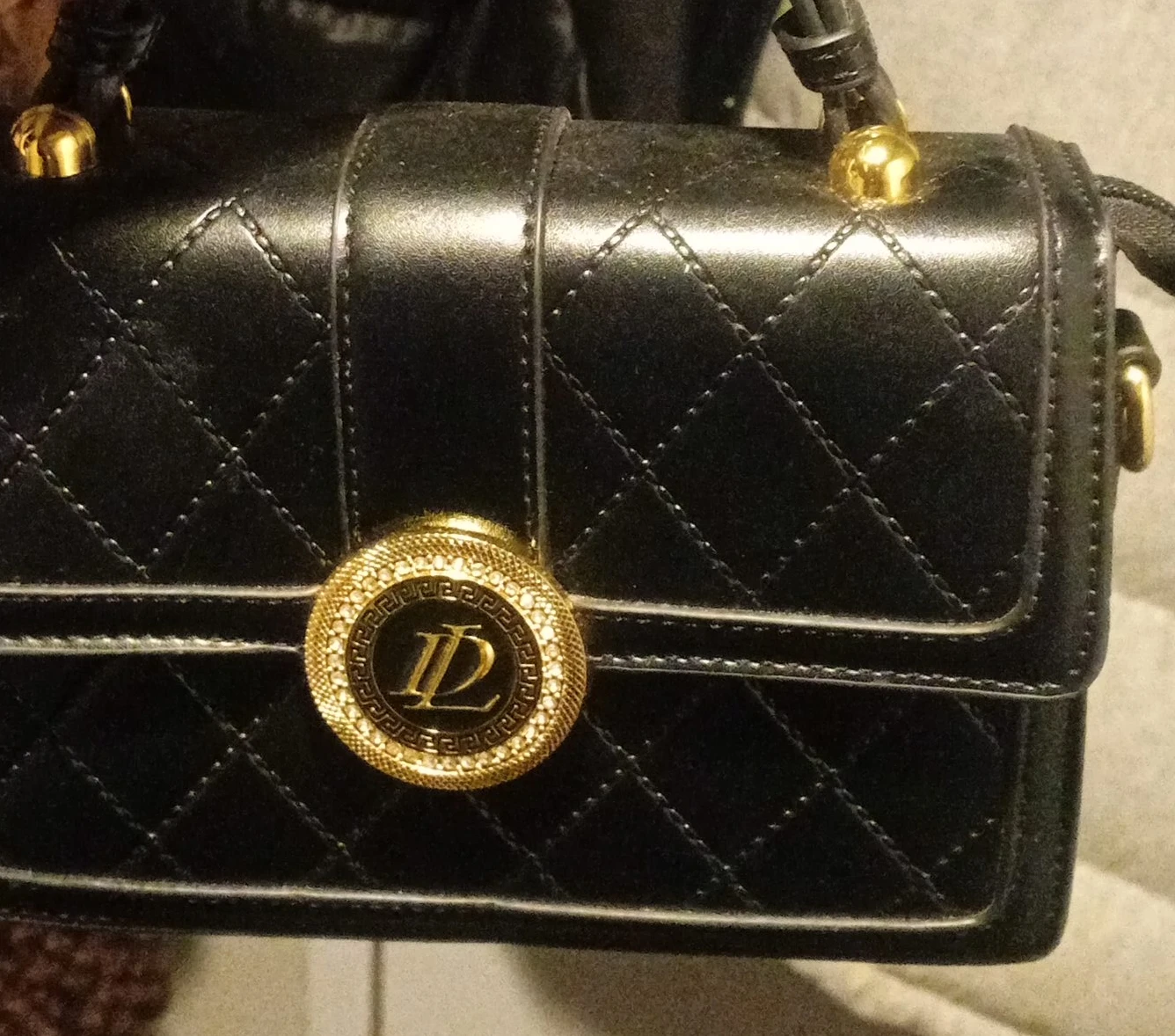 Black Quilted Handbag